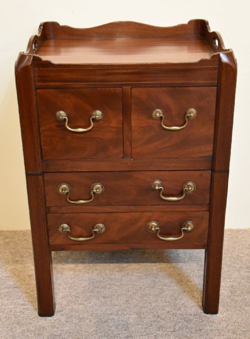 An Attractive George III Converted Commode Bedside Cabinet