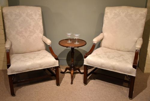 An Elegant Matched Pair of George III Armchairs