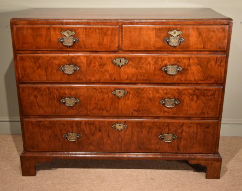 George II Walnut Chest of Drawers