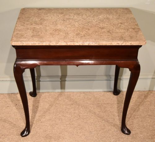 A George II Mahogany Centre Table with Moulded Stone Top