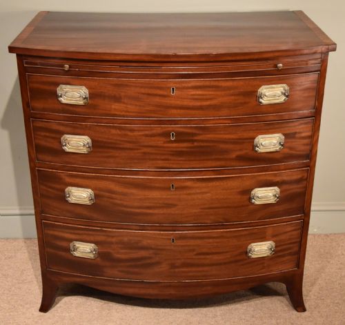Regency Mahogany Bow Fronted Chest of Drawers