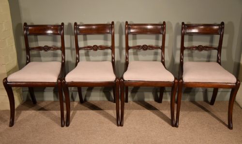An Attractive Set of Four Regency Period Dining Chairs