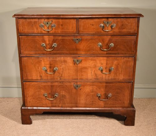 Attractive Early 18th Century Walnut Chest of Drawers