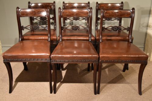 A Superb Set of Six Regency Period Dining Chairs