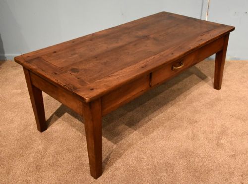French Cherry Wood Coffee Table