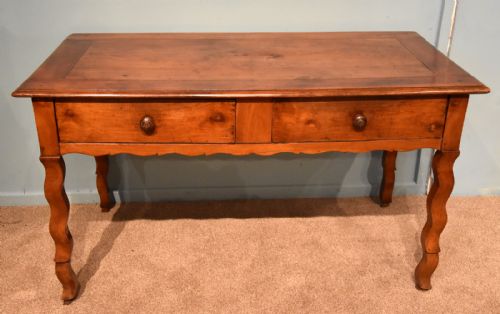 A Delightful French Cherry Wood Side Table