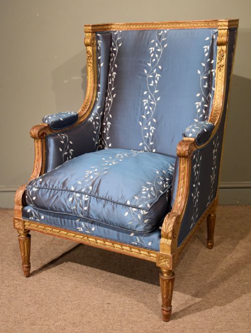 An English Bergere Chair in Louis XIV Style
