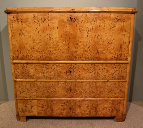 A Stylish Masur Birch Biedermeier Escritoire