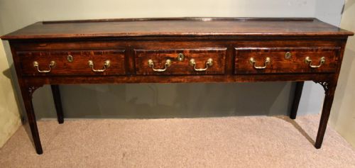 An Early George III Oak Dresser Base
