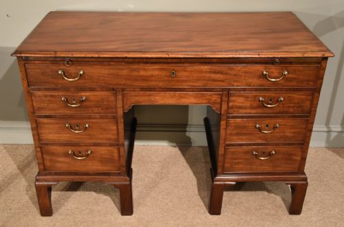 A Fabulous George III Mahogany Kneehole Desk