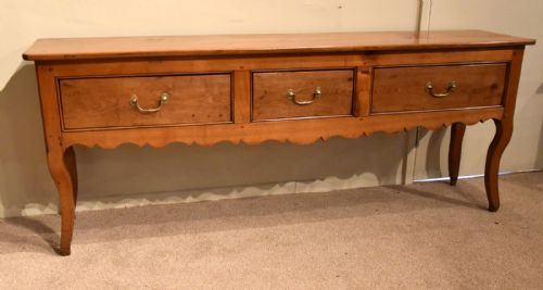 An Elegant 19th Century Cherry Wood Serving Table