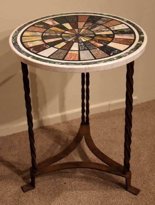 An Excellent Quality Marble Topped Specimen Table