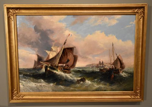 "Fishing Boats in Choppy Seas" by Samuel Calvert