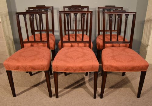 A Superb Set of Late 18th Century Mahogany Dining Chairs