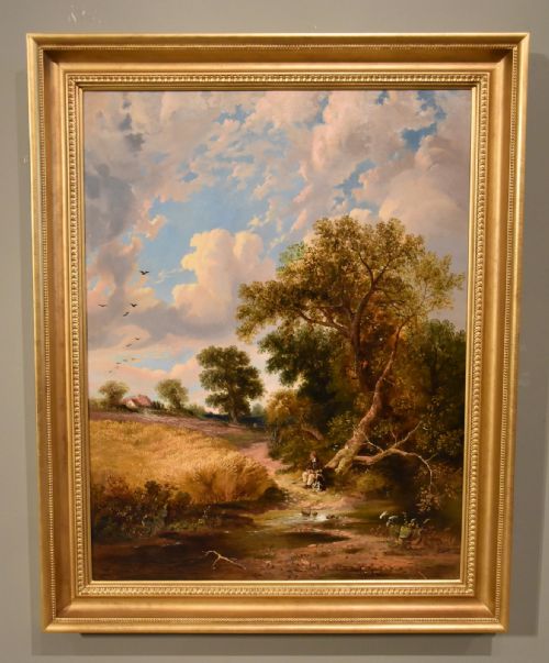 "A Cornfield" Oil Painting by James Edward Meadows