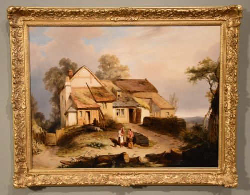 "Washing Day Outside the Cottage" by David Maitland Mckenzie