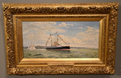 "H.m.s. Albion" Oil Painting by Gerald Burn