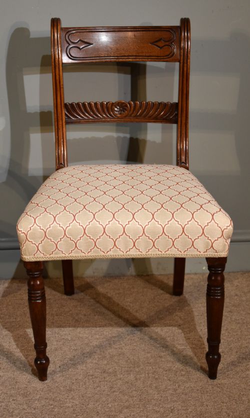 fig 1. A Superb Set of Six Regency Period Mahogany Dining Chairs