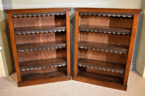 Pair of Late 19th Century Mahogany Bookcases