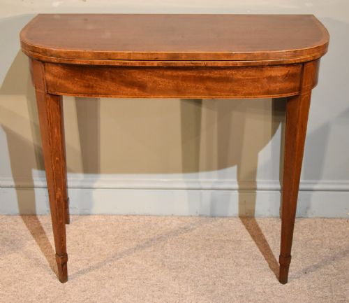 An Elegant George III Mahogany Card Table