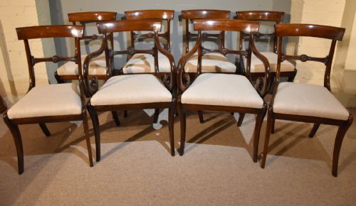 A Very Fine Set of Eight Regency Dining Chairs