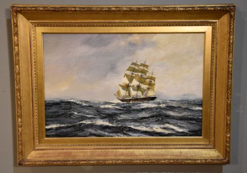"Outward Bound, the Clipper Ship Lightning" by Henry Scott