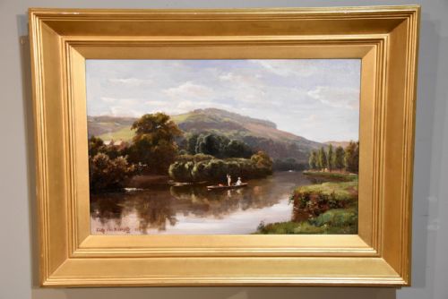 "Quiet Sketch of the Thames" by Fritz Von Kemptz