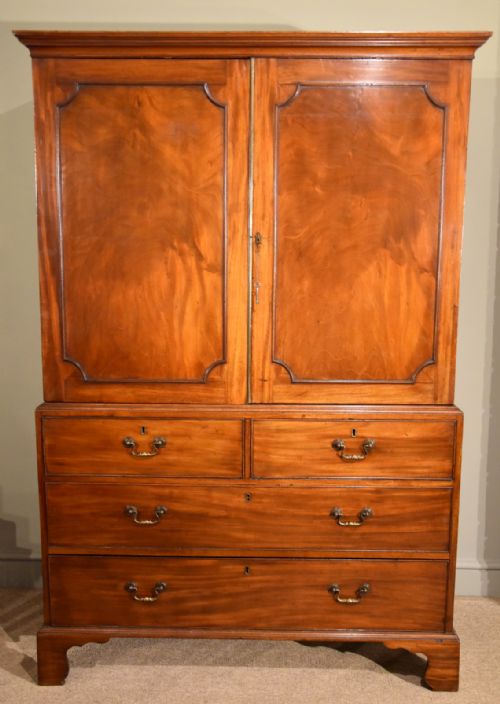 An Elegant Mid 18th Century Converted Linen Press