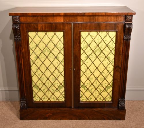 A Fine Quality Regency Period Rosewood Cabinet