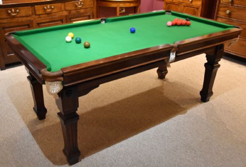 An Elegant Edwardian Metamorphic Snooker Table by Riley and Sons