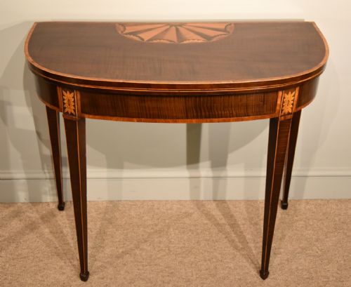 A FINE LATE 18TH CENTURY HAREWOOD CARD TABLE - ADDITIONAL PHOTO 2