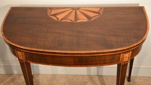 A FINE LATE 18TH CENTURY HAREWOOD CARD TABLE - ADDITIONAL PHOTO 3