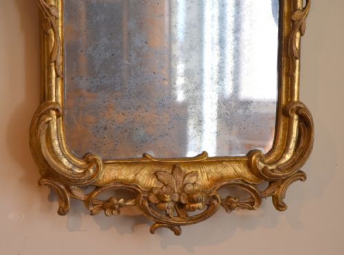A FINE GEORGE II GILTWOOD PIER MIRROR - ADDITIONAL PHOTO 3