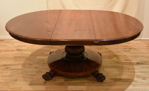 A STUNNING LARGE WILLIAM IV MAHOGANY CENTRAL PILLAR DINING TABLE - ADDITIONAL PHOTO 2