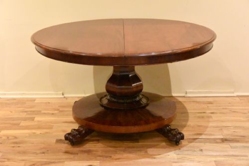 A STUNNING LARGE WILLIAM IV MAHOGANY CENTRAL PILLAR DINING TABLE - ADDITIONAL PHOTO 3