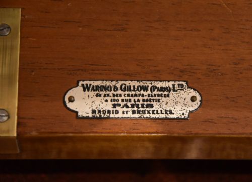 A FINE SATINWOOD DESK STAMPED WARING AND GILLOWS - ADDITIONAL PHOTO 9