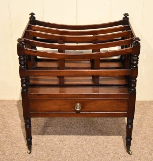 canterbury elegant regency period mahogany - CATEGORY: ANTIQUE FURNITURE - DATED REGENCY