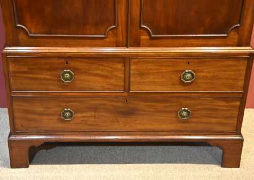 LINEN PRESS MID 18TH CENTURY MAHOGANY - ADDITIONAL PHOTO 3