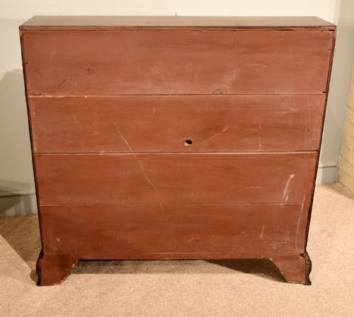 GEORGE III MAHOGANY INLAID BUREAU - ADDITIONAL PHOTO 9