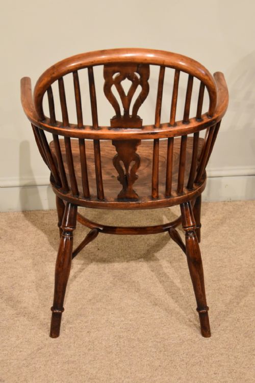WINDSOR CHAIR EARLY 19TH CENTURY YEW WOOD - ADDITIONAL PHOTO 2