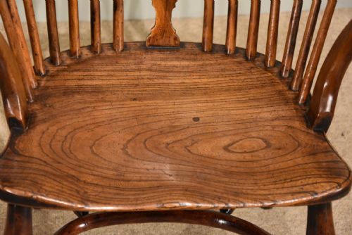 WINDSOR CHAIR EARLY 19TH CENTURY YEW WOOD - ADDITIONAL PHOTO 4