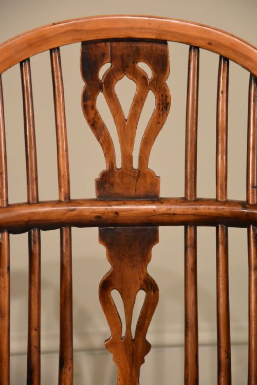 WINDSOR CHAIR EARLY 19TH CENTURY YEW WOOD - ADDITIONAL PHOTO 5