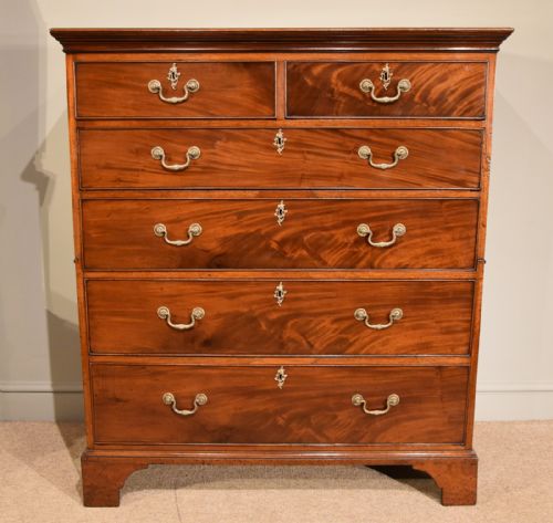tall chest of drawers george iii chippendale style - CATEGORY: ANTIQUE CHEST OF DRAWERS - DATED 18TH CENTURY