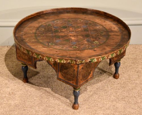 Low Table Hand Painted Pine