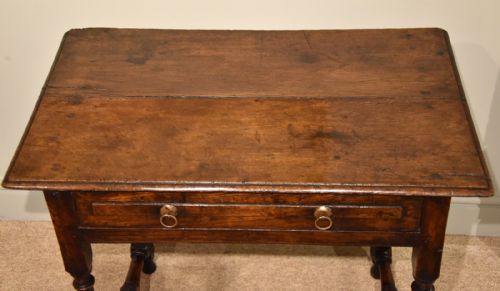 SIDE TABLE OF ELM AND ASH FROM EARLY 18TH CENTURY - ADDITIONAL PHOTO 7