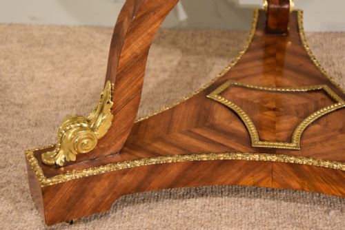 REGENCY MARBLE AND KINGWOOD CENTRE TABLE - ADDITIONAL PHOTO 5