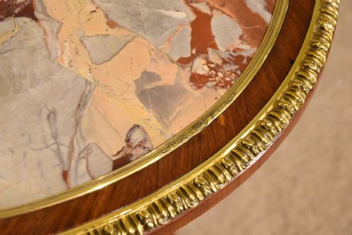 REGENCY MARBLE AND KINGWOOD CENTRE TABLE - ADDITIONAL PHOTO 7