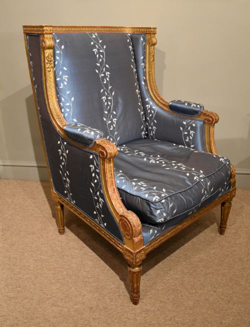 FRENCH ARMCHAIR LOUIS XVI 19TH CENTURY - ADDITIONAL PHOTO 1