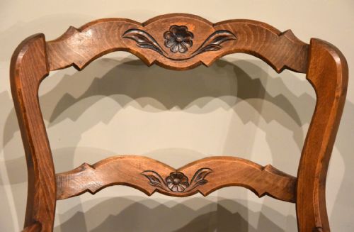 FRENCH CARVED DINING CHAIRS SET OF EIGHT SUPERB CONDITION - ADDITIONAL PHOTO 2