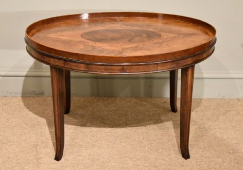 georgian oval tray on stand - CATEGORY: ANTIQUE MISCELLANEOUS - DATED 19TH CENTURY